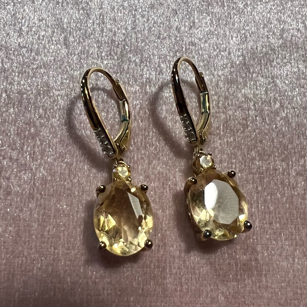 Rachel Roy Citrine Dangle Earrings